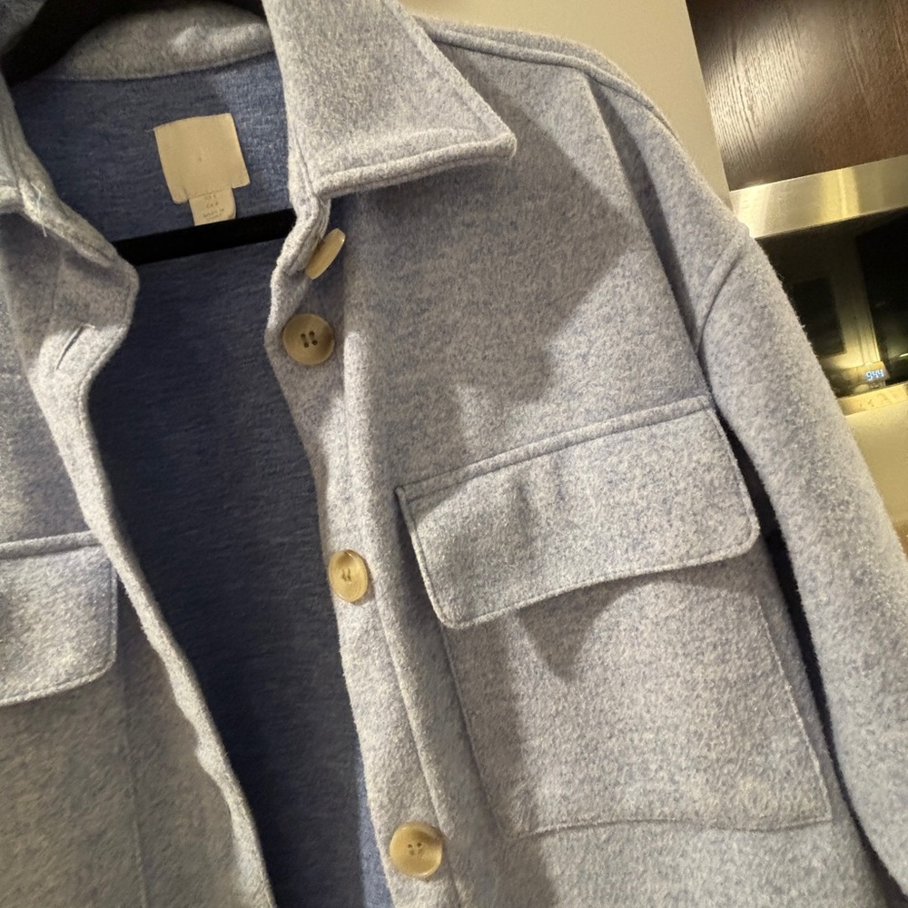 Blue Hm Lightweight Shacket - image 2